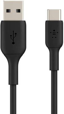 Кабель Belkin USB-A > USB-C заряджання/синхронізації 15Вт, 1м, PVC, чорний