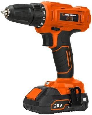 Шурупокрут-дриль акумуляторний Tekhmann TCD-30/i20 KIT 20В 30Нм 1x2.0А·год 0-400·1500об/хв 1.7кг
