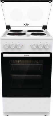 Плита Gorenje електрична , 68л, 50x60см, гриль, білий