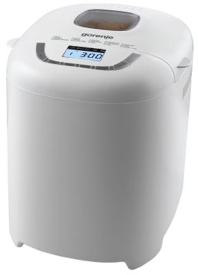 Хлібопічка Gorenje 550Вт, програм-15, макс.вага -0.9кг, форма прямокутник, пластик, білий