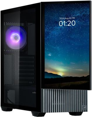 Корпус Zalman Z10 DS, без БЖ, 2xUSB3.0, 1хUSB Type-C, 2х120мм, 1x120мм ARGB, TG Side Panel, ATX, Mon