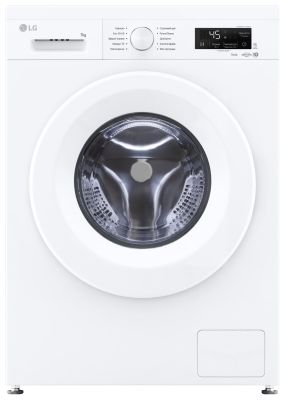 Пральна машина LG фронтальна, 7кг, 1200, A, 44см, дисплей, пара, інвертор, білий