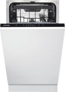 Посудомийна машина Gorenje вбудовувана, 11компл., E, 45см, AquaStop, 3й кошик, білий