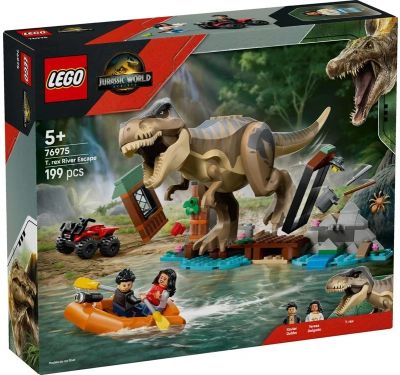 Конструктор LEGO Jurassic World  Втеча річкою від тиранозавра