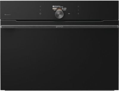 Духова шафа Gorenje електрична компактна, 50л, A+, дисплей, Wi-Fi, ф-ція мікрохвиль, чорний