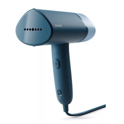Відпарювач Philips компактний 3000 Series, 1000Вт, 100мл, постійна пара - 20гр, складана ручка, сині