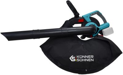 Повітродув-пилосос садовий акумуляторний Konner&amp;Sohnen KS LBV-40V 40В 16300об/хв 4 швидкості + турбо