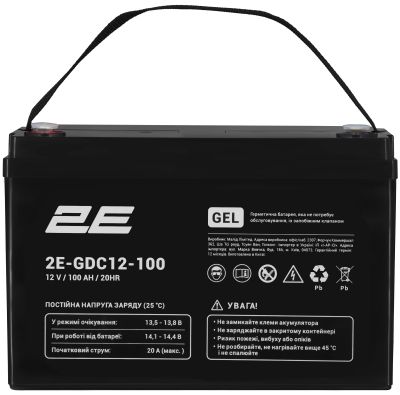 Акумуляторна батарея 2E GDC, 12В, 100А•год, GEL