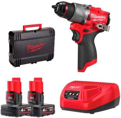 Шурупокрут-дриль акумуляторний Milwaukee M12 FPD2-402X 12В 2х4А·год 45Нм 450·1550об/хв ЗП M12 кейс 1