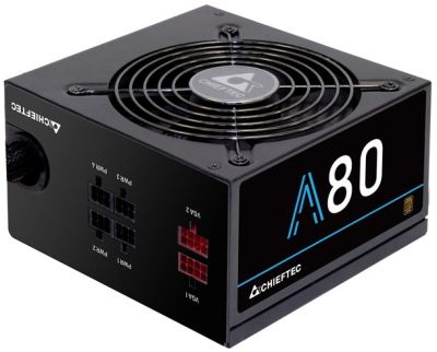 Блок живлення CHIEFTEC A-80  (750W), >85%, 120мм, 1xMB 24pin(20+4), 1xCPU 8pin(4+4), 4xMolex, 6xSATA