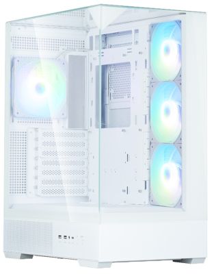Корпус Zalman P40 Prism Plus без БЖ, 2xUSB3.0, 1x Type C, 3x120мм ARGB Reverse,  1x120мм ARGB, VGA 4