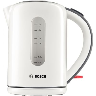 Електрочайник Bosch 1.7л, пластик, сіро-білий