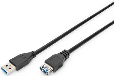 Кабель ASSMANN USB 3.0 (AM/AF) 1.8м, чорний