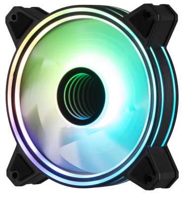 Корпусний вентилятор 2E GAMING Air Cool Infinity M ACF120IMW-ARGB, 120мм, 1200rpm, 3pin, 3pin +5VARG