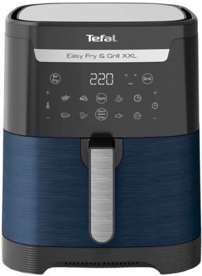 Мультипіч Tefal EasyFry&amp;Grill XXL, 1830Вт, чаша-6.5л, сенсорне керув., 8 програм, пластик, чорно-син