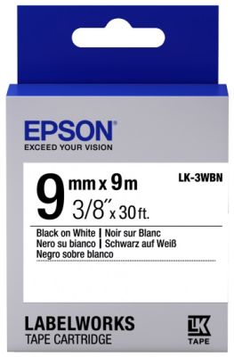 Картридж зі стрічкою Epson LK3WBN принтерів LW-300/LW-400/LW-400VP/LW-600P/LW-700/LW-Z710/LW-900P/LW
