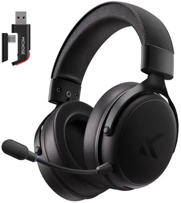 Mchose Гарнітура V9 Pro, USB-A/WL/BT, Steel Black