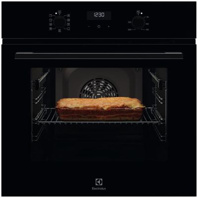 Духова шафа Electrolux електрична, 65л, A, дисплей, конвекція, телескопічні напрямні, чорний