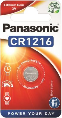 Батарейка Panasonic літієва CR1216 блістер, 1 шт.