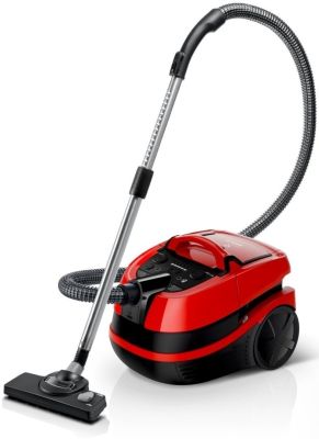 Пилосос Bosch миючий, 2100Вт, 2.5л, вода -5л, НЕРА13, турбощітка, червоний