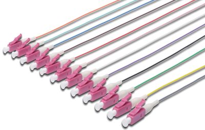 Пігтейл DIGITUS LC/UPC simplex OM4 50/125, 2м, 12шт