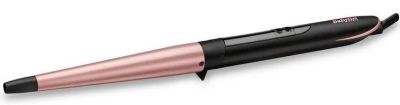 Плойка Babyliss Rose Quartz, конусна, 64Вт, темп.режимів-6, D -13-25mm, 160-210С, кераміка, чорно-ро