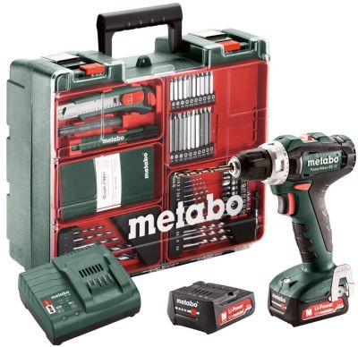 Шурупокрут-дриль акумуляторний Metabo PowerMaxx SB 12 Set 12В 2x2А·год 17·40Нм 0-360·0-1400об/хв 1.1