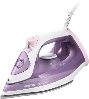 Праска Philips 3000 Series, 2000Вт, 300мл, паровий удар -140гр, постійна пара - 30гр, керам. підошва