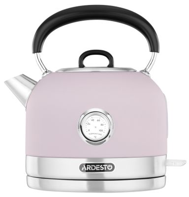 Електрочайник ARDESTO Lilac Dream, 1.7л, метал, мат, Otter, ліловий