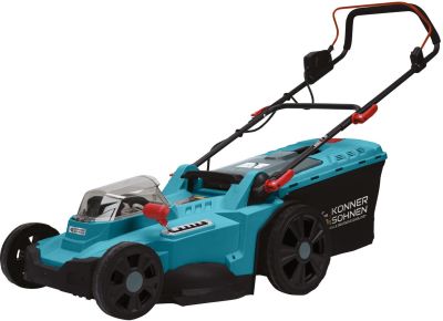 Газонокосарка акумуляторна Konner&amp;Sohnen KS 43LM-40V 40В(20+20) 43см 50л 25-75мм 15.5кг без АКБ та З