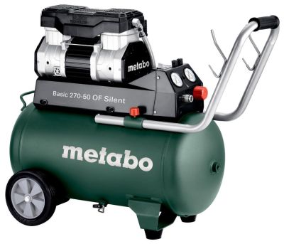 Metabo Компресор повітряний Metabo Basic 270-50 W OF Silent , 1500Вт, 50л, 130л/хв, 10бар