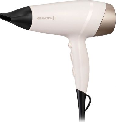 Фен Remington Shea Soft, 2200Вт, 3 режими, дифузор,турмалінова іоніз-я, хол. обдув, біло-золотий