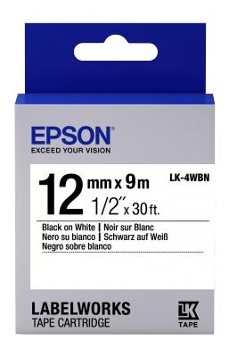 Картридж зі стрічкою Epson LK4WBN принтерів LW-300/LW-400/LW-400VP/LW-600P/LW-700/LW-Z710/LW-900P/LW