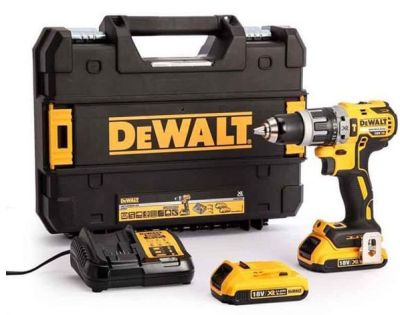 Шурупокрут-дриль акумуляторний DeWALT XR Li-Ion 18В акб 2х2А·год 70Нм 550-2000об/хв кейс, ЗП 1.2кг