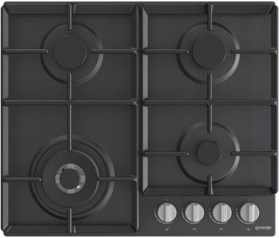 Варильна поверхня Gorenje газова, 60см, чавун, чорний