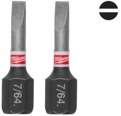 Біти Milwaukee Shockwave, SL0,6x4,5х25мм, набір 3шт
