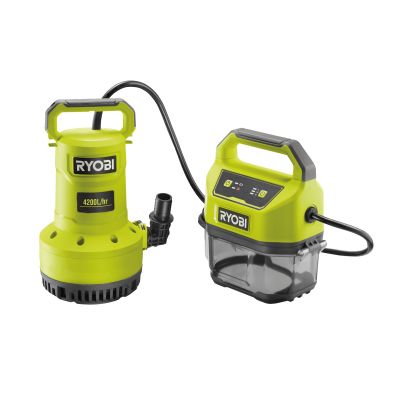 Насос для брудної та чистої води акумуляторний Ryobi ONE+ RY18SPA-0 18В 4200л/год висота перекачуван