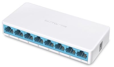 Комутатор MERCUSYS MS108 8xFE, Некерований
