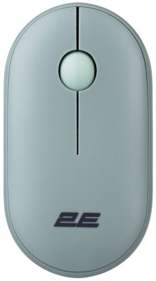 Миша 2E MF300 Silent, WL/BT, попелясто-зелений