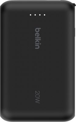 Акумулятор портативний літій-іонний Power Bank Belkin 10000мА·год, 20Вт, з інтегрованим кабелем USB-
