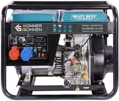 Генератор дизельний Konner&amp;Sohnen KS 8102HDE-1/3 ATSR (EURO II), 230/400В, 5.5/6.5кВт, електростарте