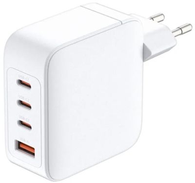 Зарядний пристрій мережевий D-Link DCF-141 140Вт GaN 3хUSB-С, 1xUSB-A, білий