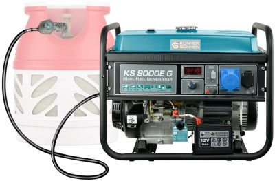 Генератор газобензиновий Konner&amp;Sohnen KS 9000E G LPG, 230В, 6.5кВт, електростартер, 83.0кг