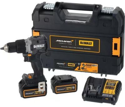 Шурупокрут-дриль ударний акумуляторний DeWALT McLaren F1 TEAM LIMITED EDITION 18В 2х5А·год 90Нм 0-45