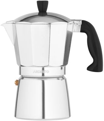 Гейзерна кавоварка ARDESTO Gemini Cremona, 0.24л, 6 чашок, алюміній