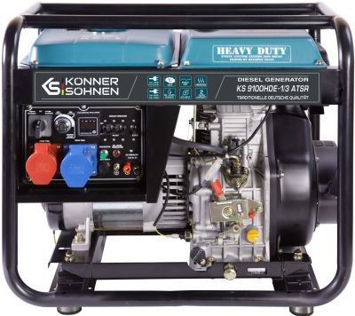 Генератор дизельний Konner&amp;Sohnen KS 9100HDE-1/3 ATSR (EURO V), 230/400В, 6.5/6.0кВт, 7.5/7.0кВт, 1/