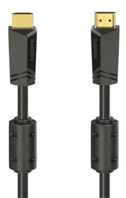 Кабель Hama HDMI (M/M) 10м, 4K, чорний