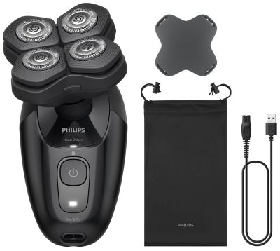 Бритва електр. для голови  Philips роторна Pro Series 5000, бритв.головок-4, Li-Ion, сух.+волог., чо