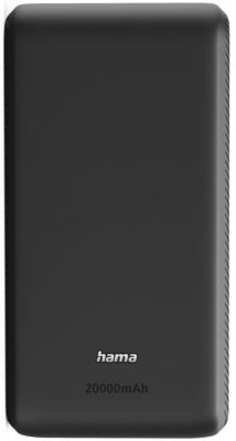 Акумулятор портативний літій-іонний Power Bank Hama 20000 мА·год, USB-C/2xUSB-A, anthracite
