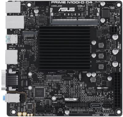 Материнська плата ASUS PRIME N100I-D D4-CSM CPU Intel N100 Quad-Core 2.0GHz 1xDDR4 SO-DIMM D-Sub HDM